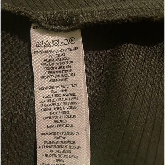 French Connection * Forest Green Mini Dress * Size 10 - Picture 8 of 9